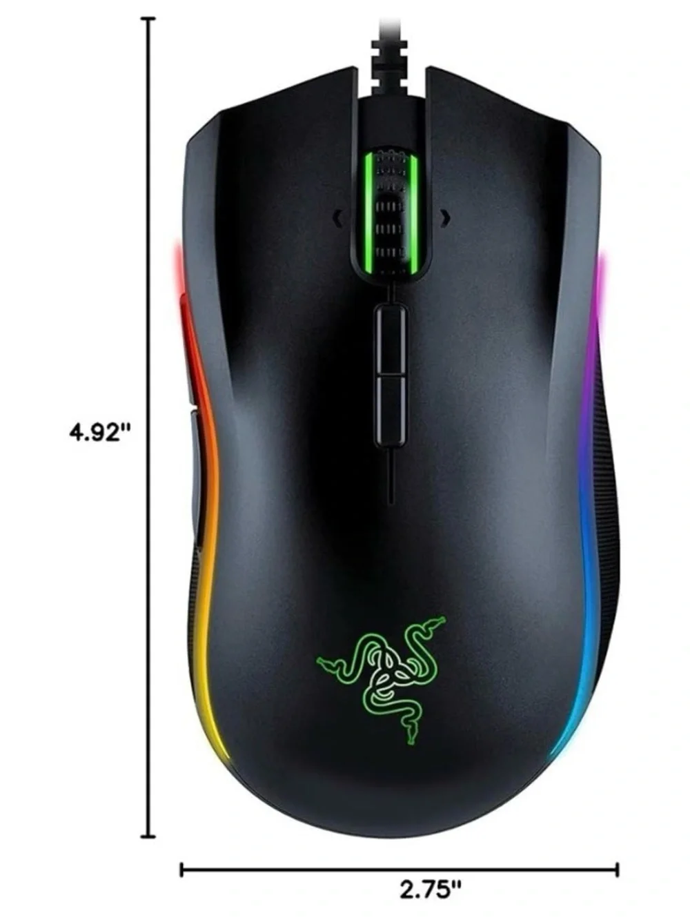 Razer Mamba Elite Wired Gaming Mouse with RGB Lighting & Programmable Buttons